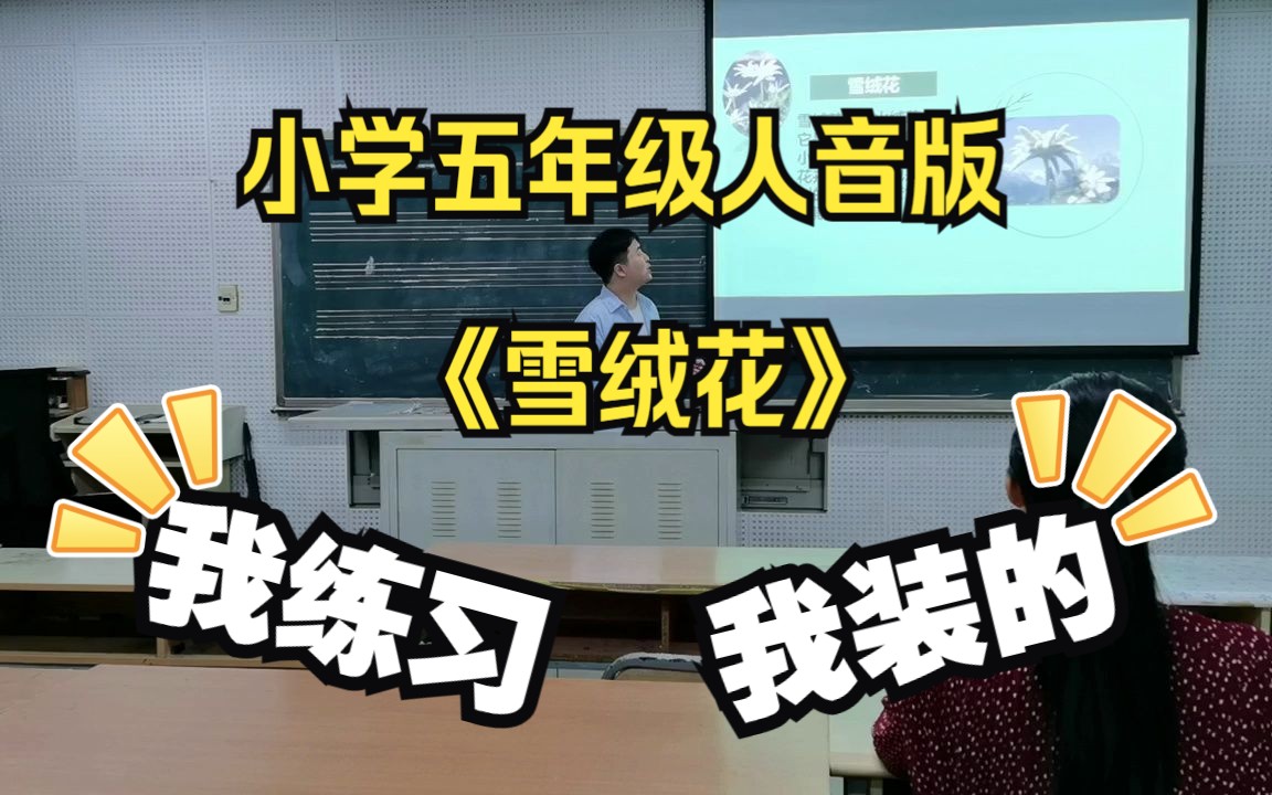 小学五年级人音版《雪绒花》哔哩哔哩bilibili