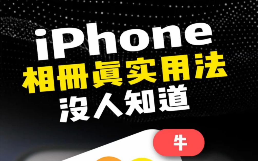 每天都要用到的相册APP,99%的人都不了解它 #iPhone #ios技能 #iPhone小技巧哔哩哔哩bilibili