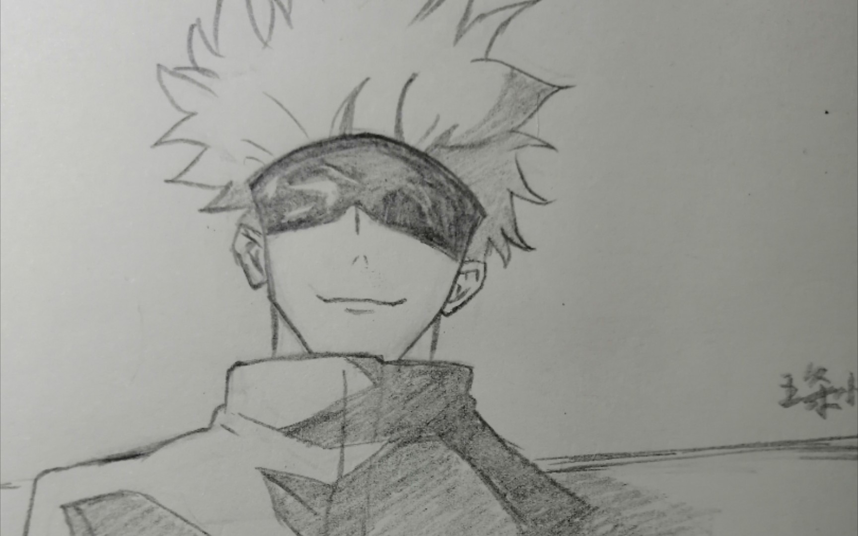 画渣是如何画出帅气五条悟老师的