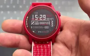 上热门话题  coros高驰pace3  跑步  运动手表 爱屎这个sao气的红色pace3了