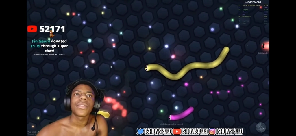 [图]speed玩蛇蛇大作战（slither.io）