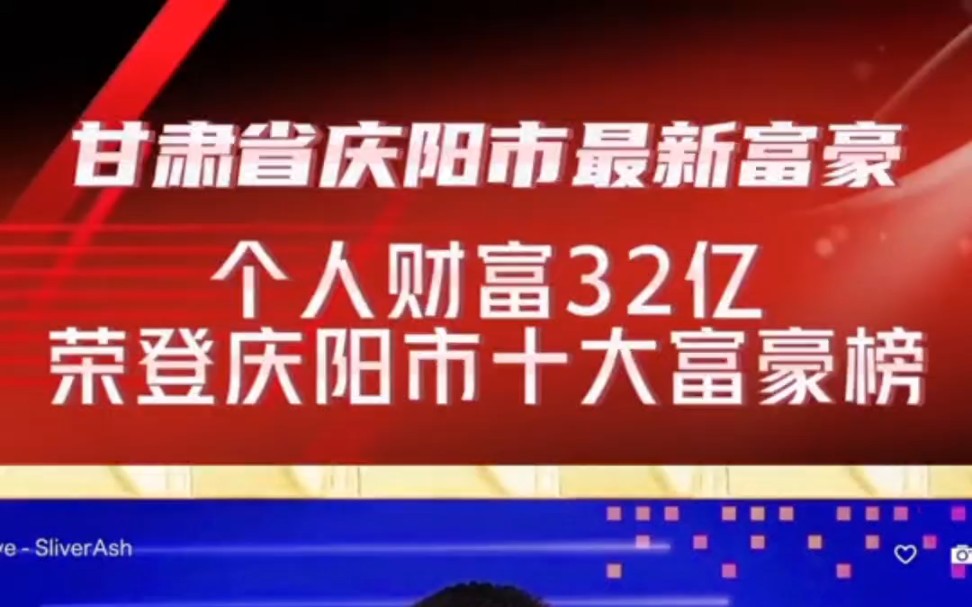 甘肃省庆阳市最新富豪揭晓:丁彦辉,1973年生于庆阳宁县,毕业于陇东学院、清华大学深圳研究生院硕士,艾比森光电董事长.目前个人财富32亿,荣登...