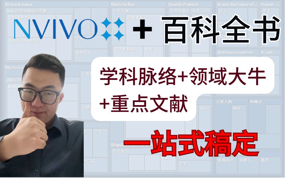 Nvivo进阶:文献综述场景百科全书+Nvivo, 十分钟做完文献梳理哔哩哔哩bilibili