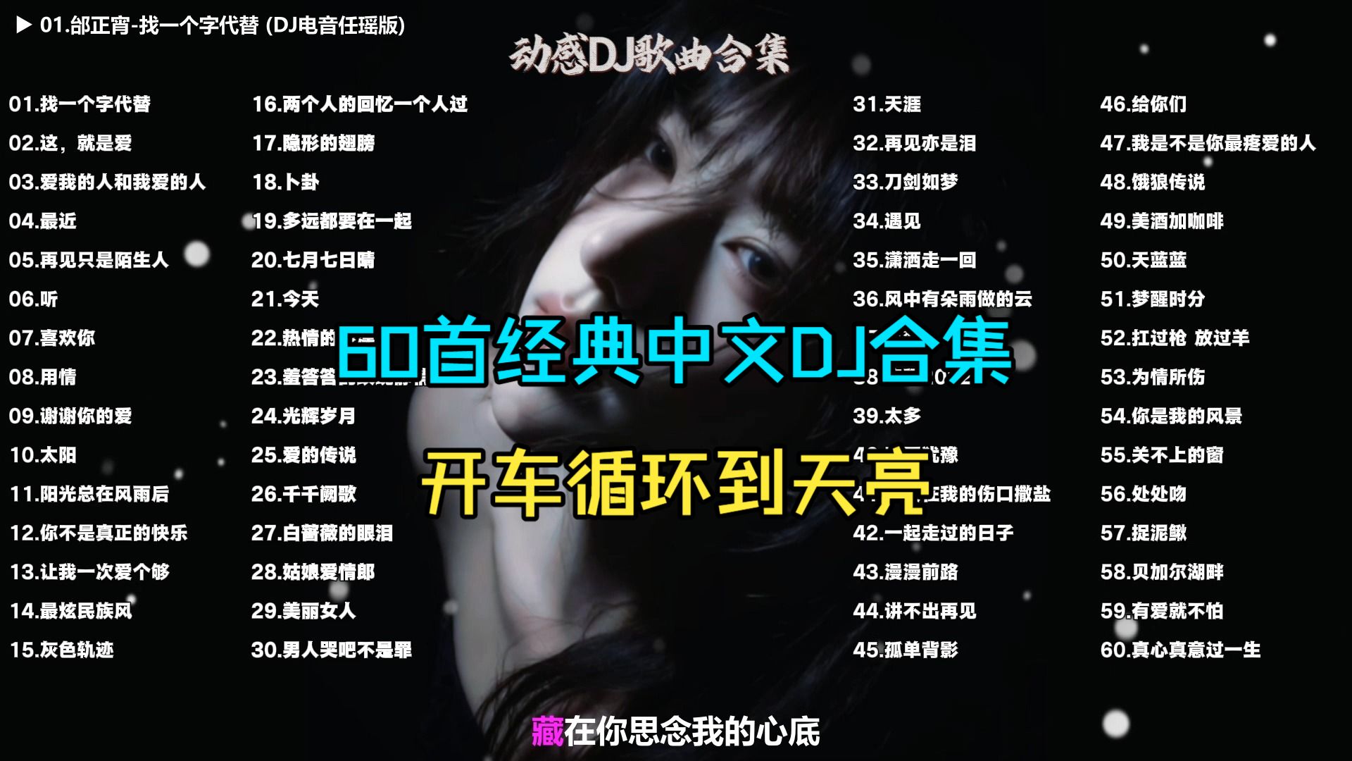 车载DJ神曲合集|60首经典老歌DJ串烧，开车必听！越听越上头！