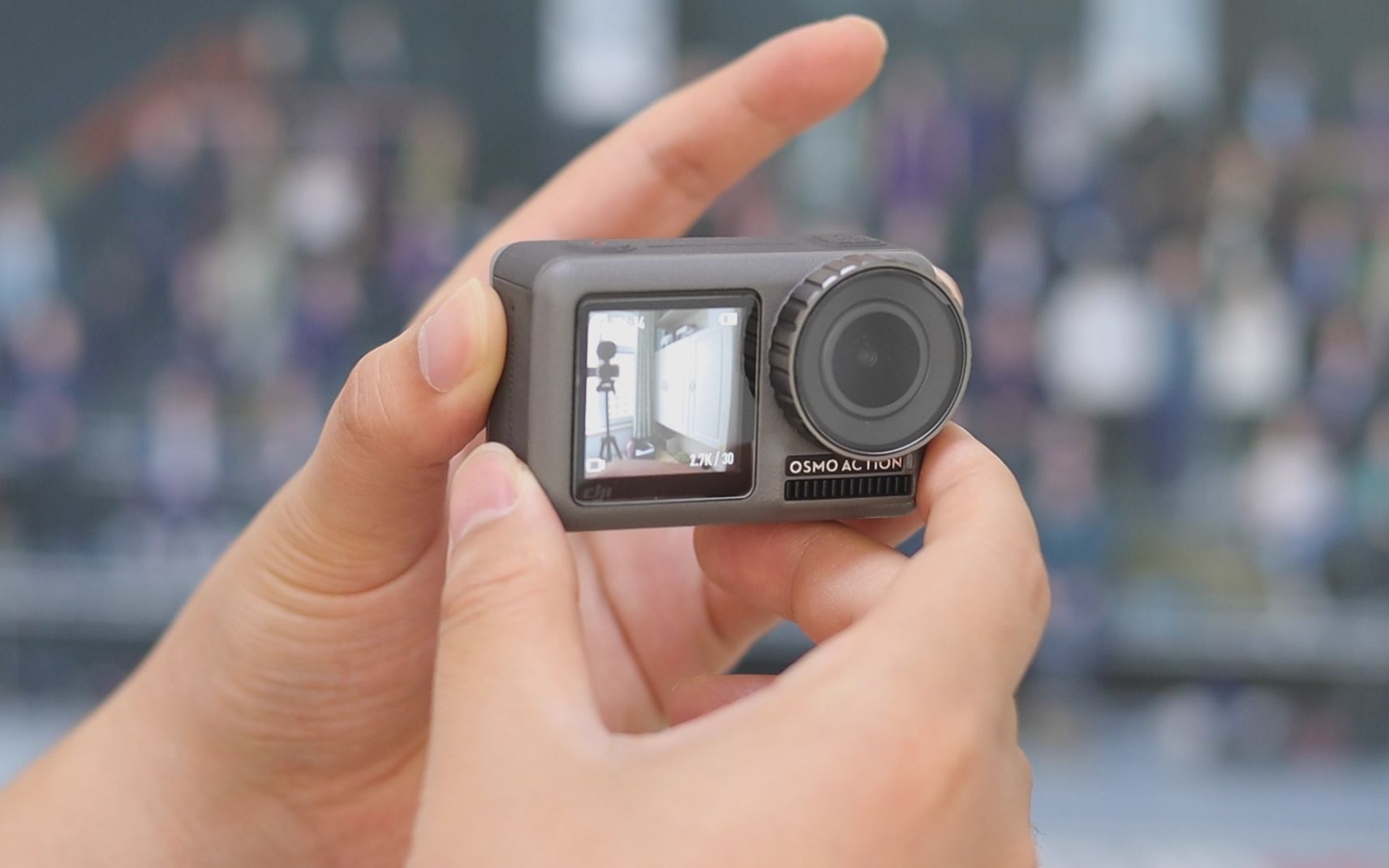 大疆osmo action高画质下防抖测试