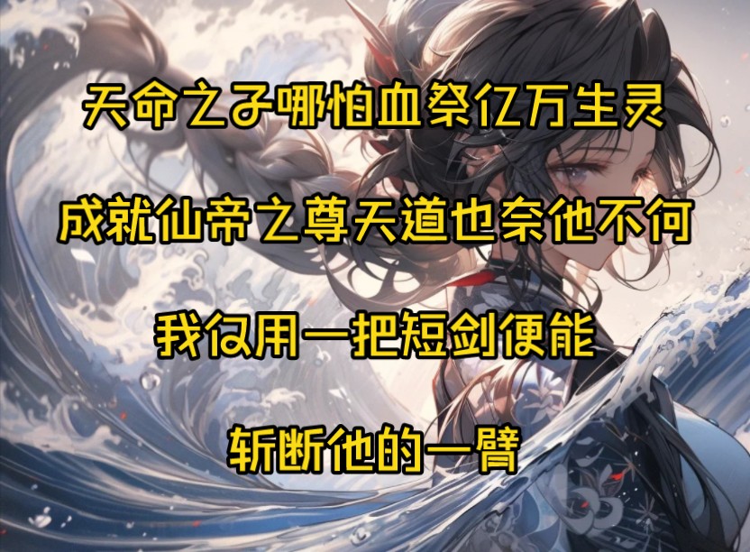 天命之子哪怕血祭亿万生灵成就仙帝之尊天道也奈他不何我仅用一把短剑便能斩断他的一臂哔哩哔哩bilibili