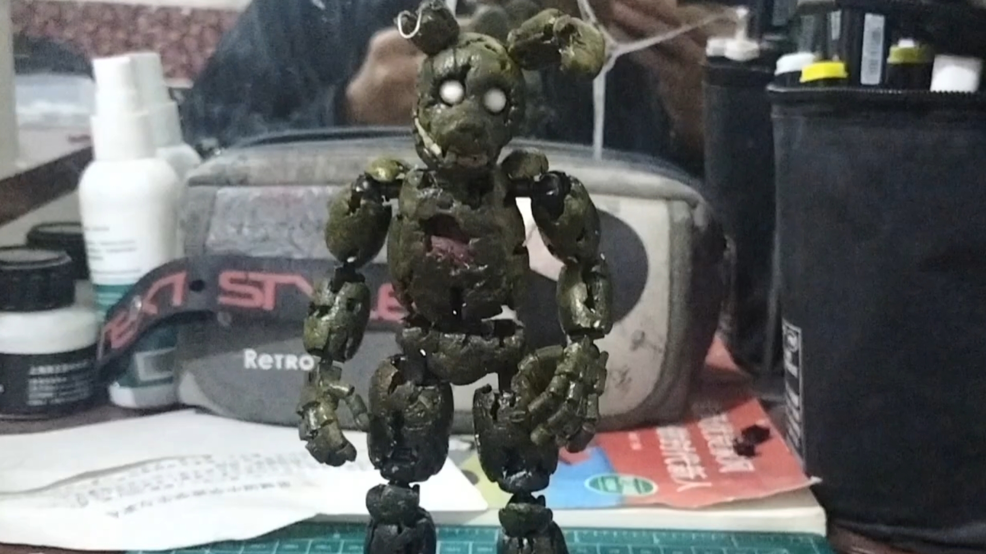 【fnaf】弹簧陷阱自制可动手办