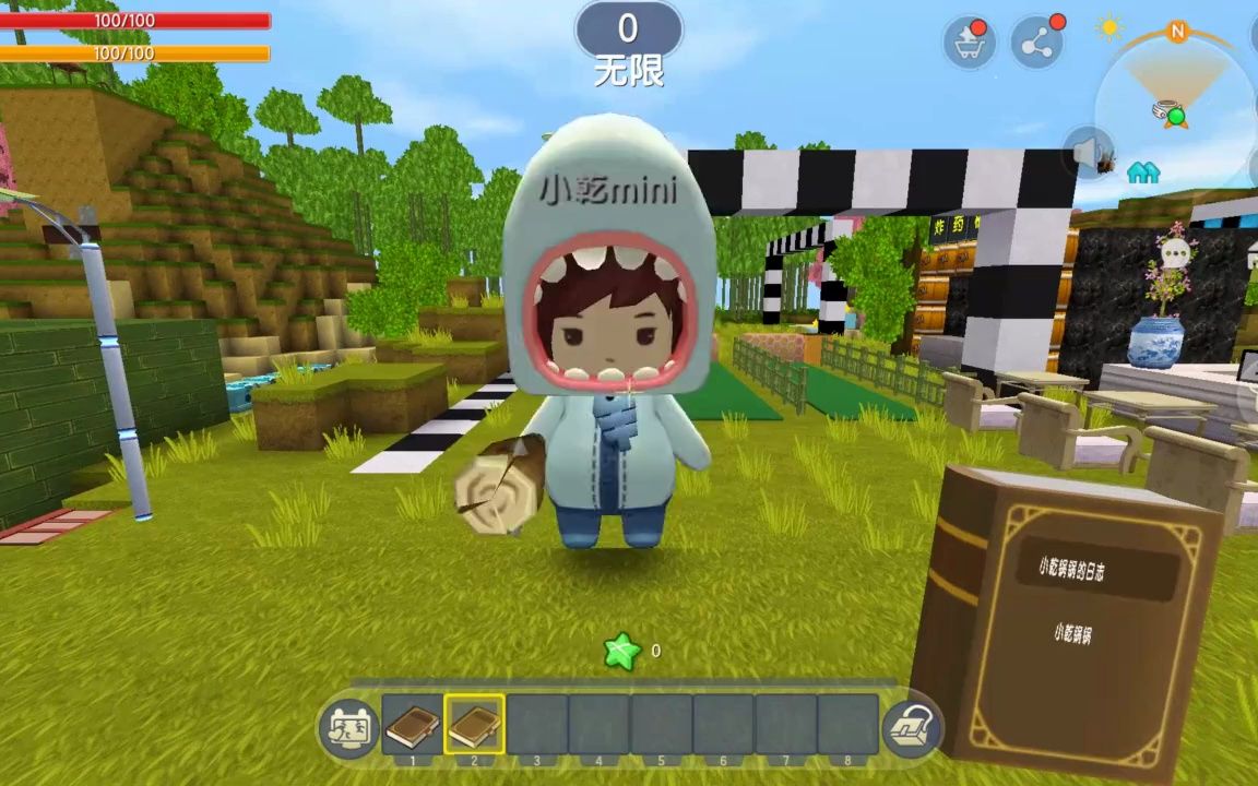 迷你世界:小表弟在埋炸药桶,想炸毁自己的寒假作业,我要阻止他