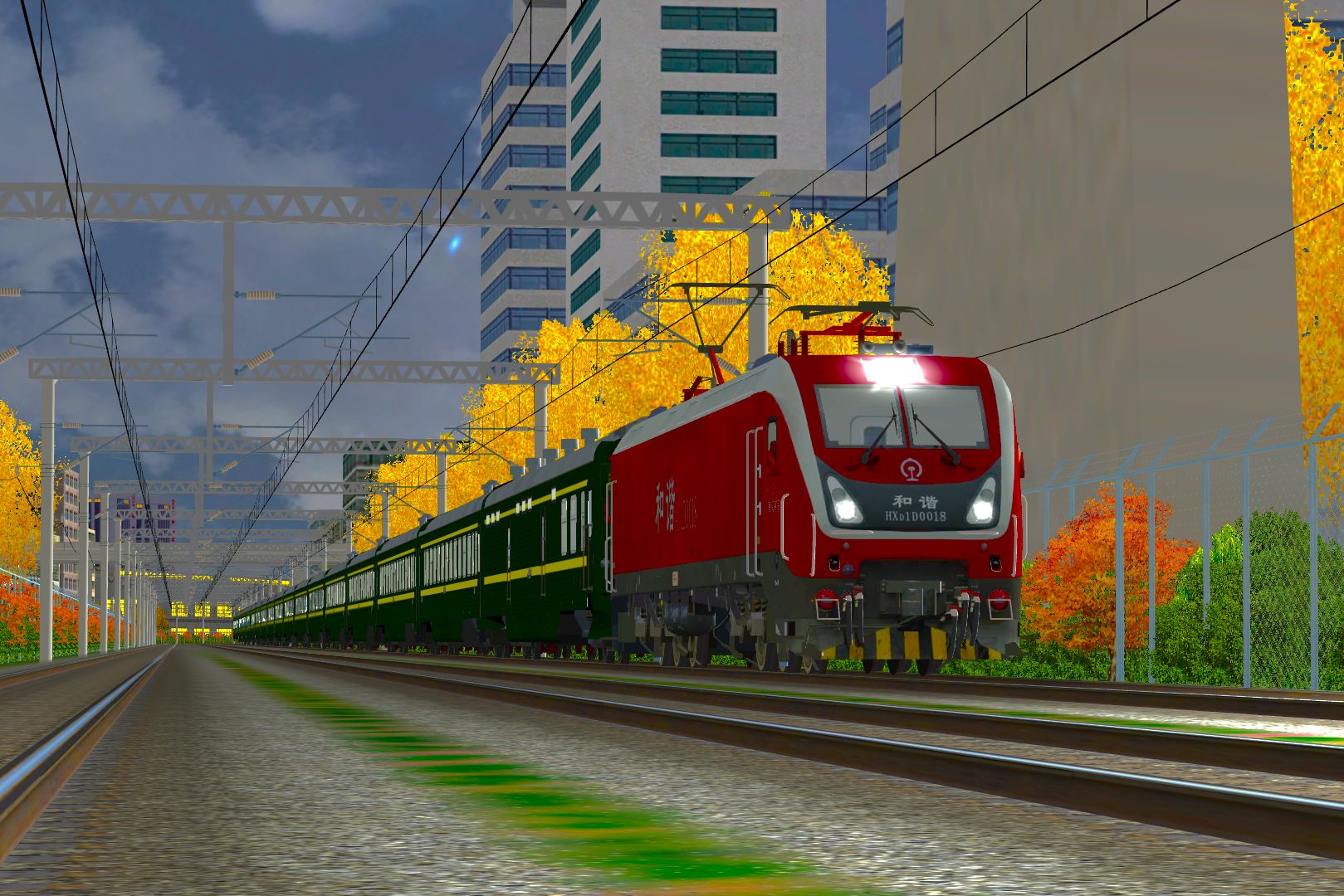 open rails 中原大直 夜行京九 z148/5次行车 深圳东-惠州