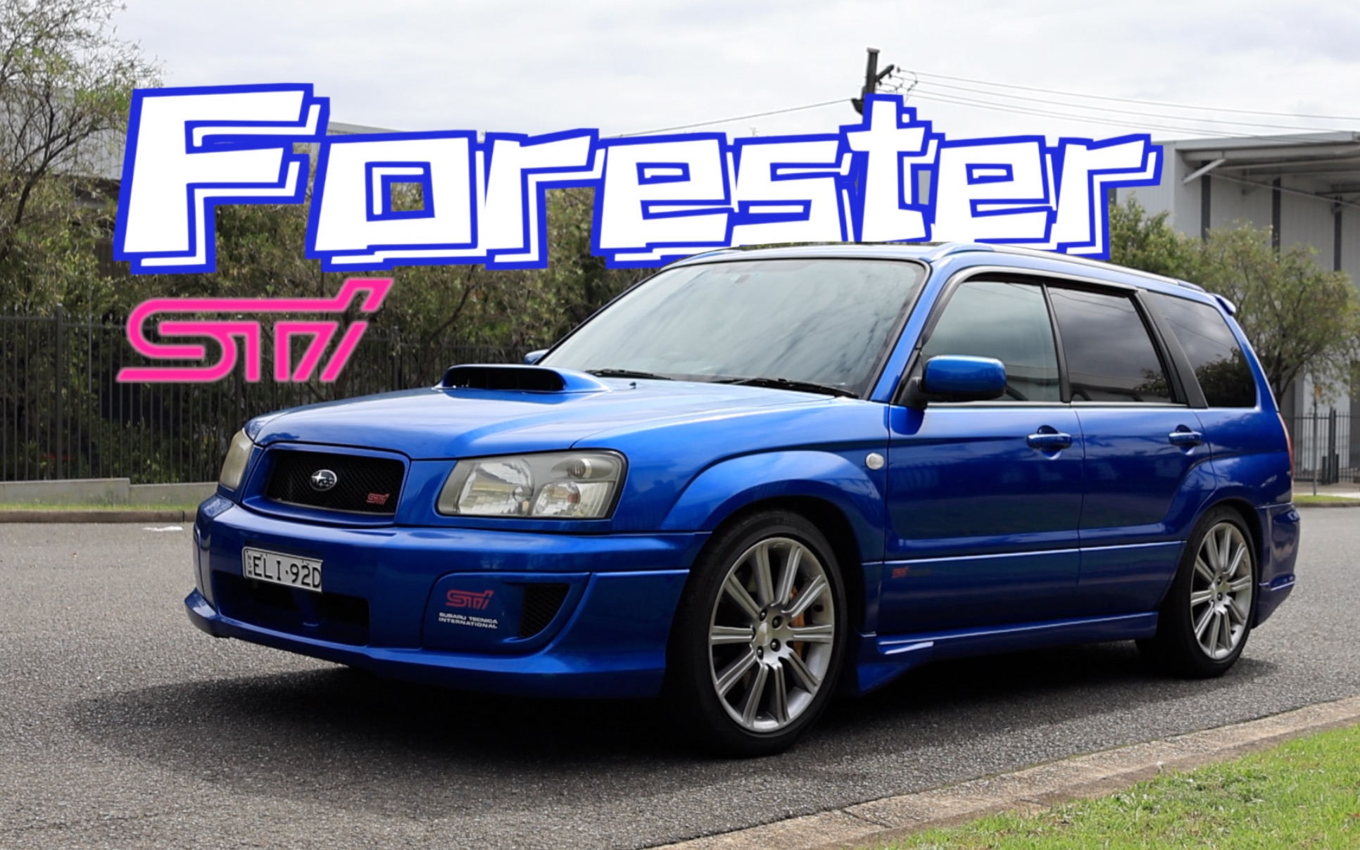 这是一辆非常稀有的sti——斯巴鲁森林人sti