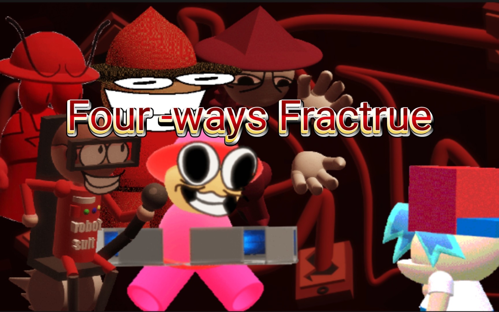 【FNF/DNB】Triple gaze (Condescending Conbi、Hortas and INMBIS sing Triple ...