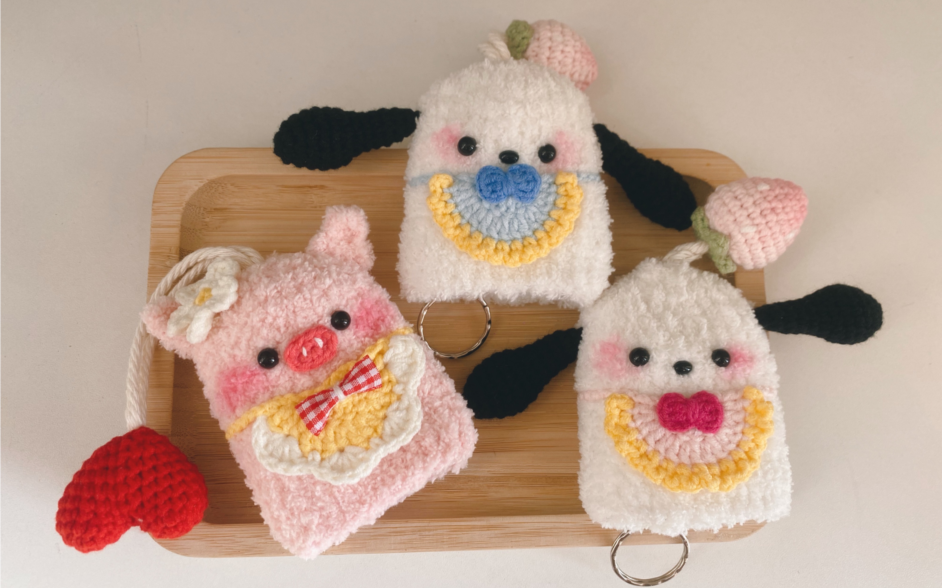 手工钩织钥匙包