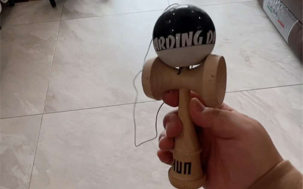 活动作品第一次玩剑玉练了三个多小时