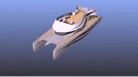 美轮美奂全银72英尺游艇仿真模型展示-哔哩哔哩