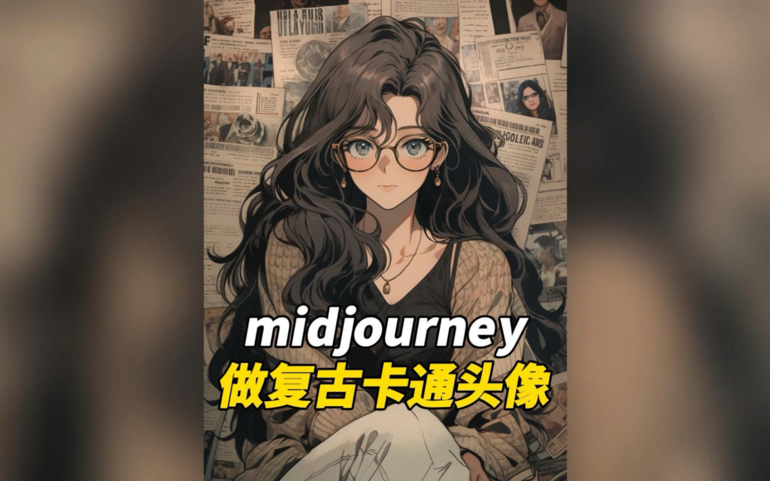 midjourney一分钟搞定复古港风头像哔哩哔哩bilibili