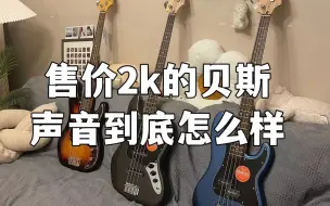 Descargar video: 【贝斯测评】售价2k的贝斯声音到底怎么样？