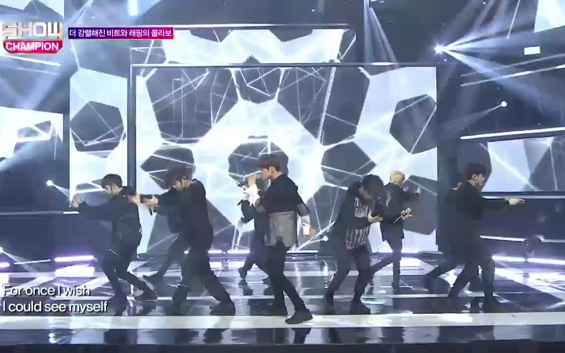 【Stray Kids】【梁精寅】180502冠军秀打歌舞台_哔哩哔哩_bilibili