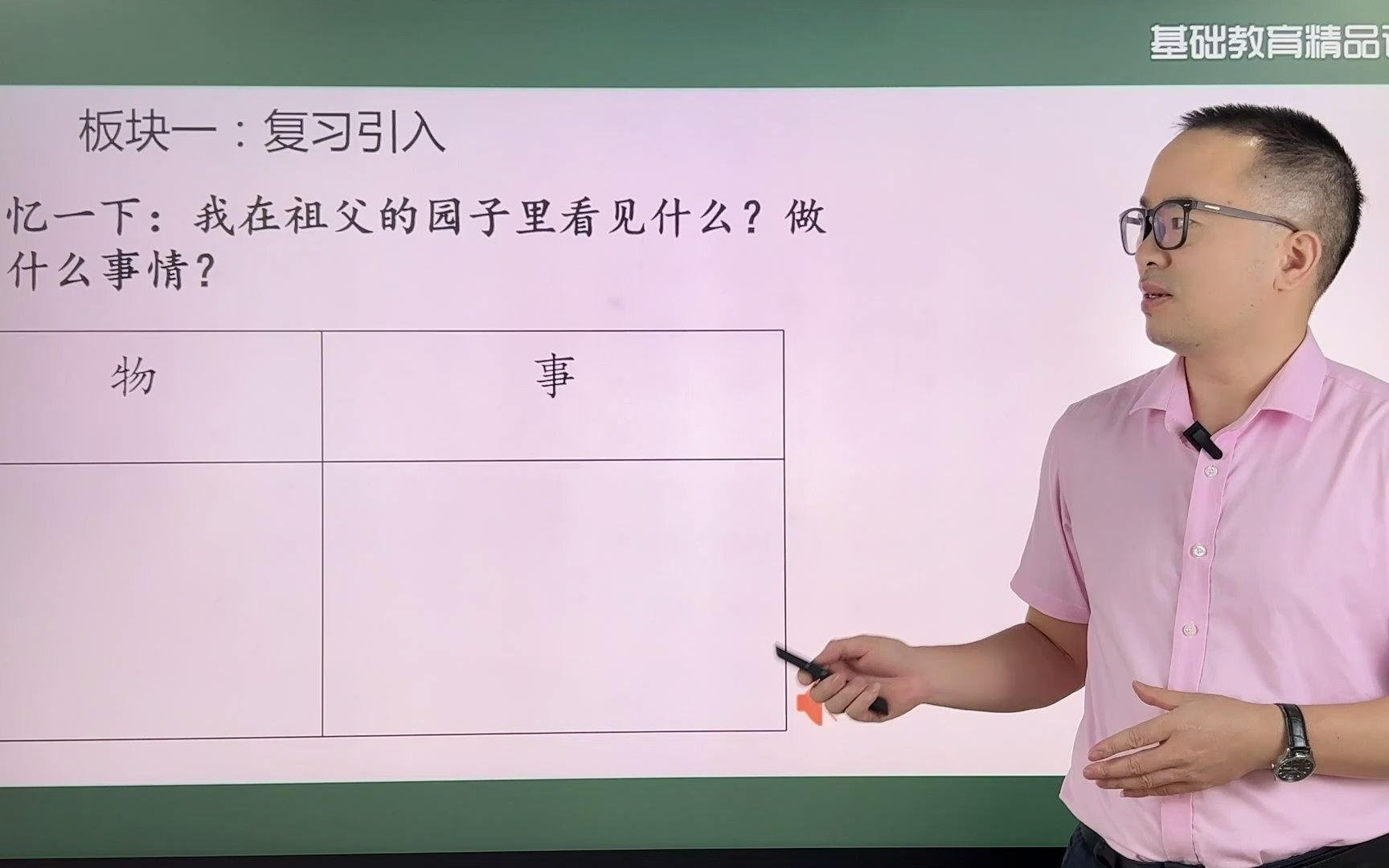 [图]基础教育精品课《祖父的园子》第二课时