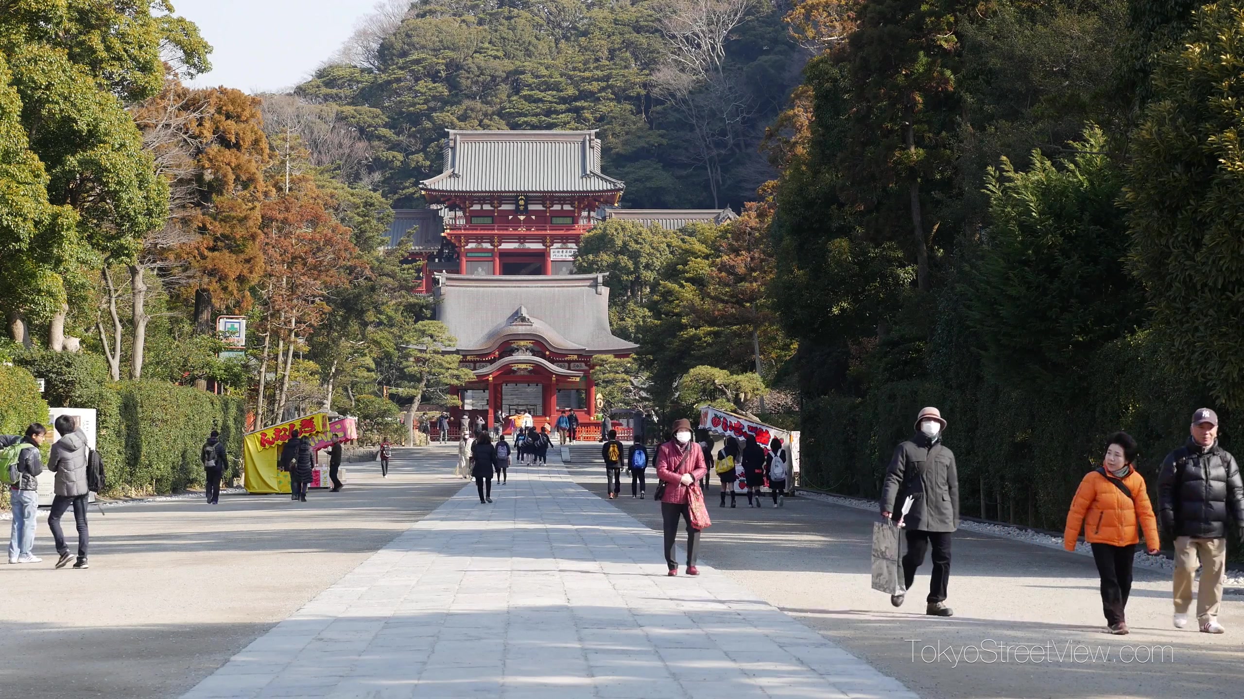 【超清日本】神奈川県鎌仓・鹤冈八幡宫【TokyoStreetView 】哔哩哔哩bilibili