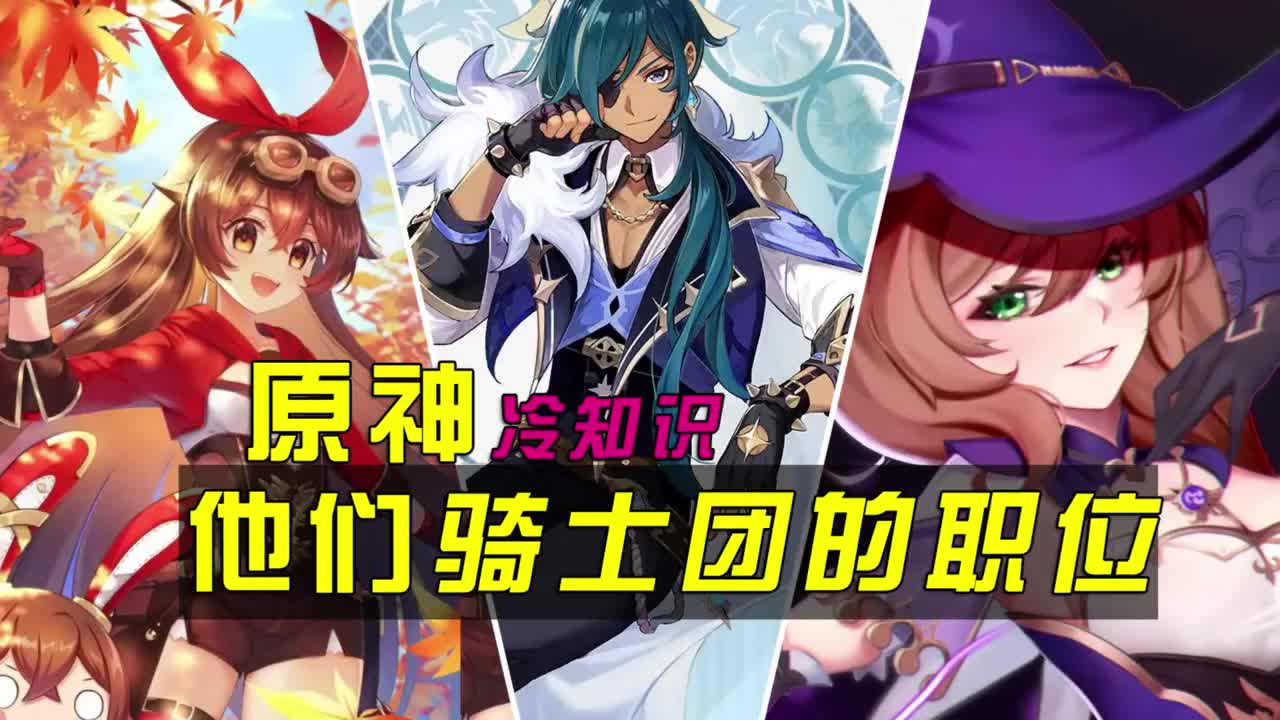 原神冷知识御三家职位解析 个个都是扫地神僧
