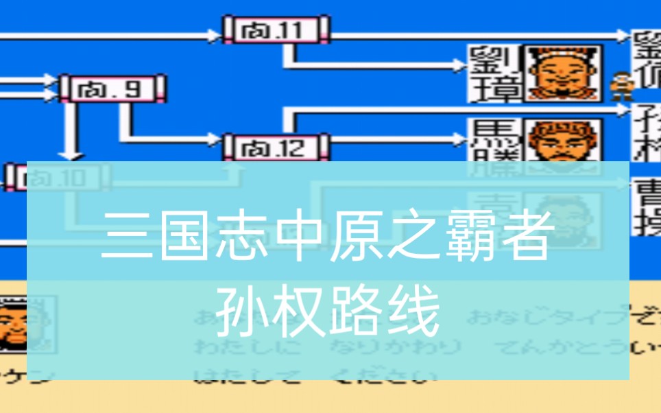 【FC游戏】三国志中原之霸者 孙权路线完整版通关哔哩哔哩bilibili