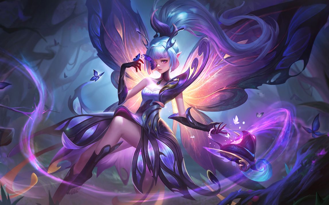 【新皮肤爆料】艾璐妮·夜愿蝶