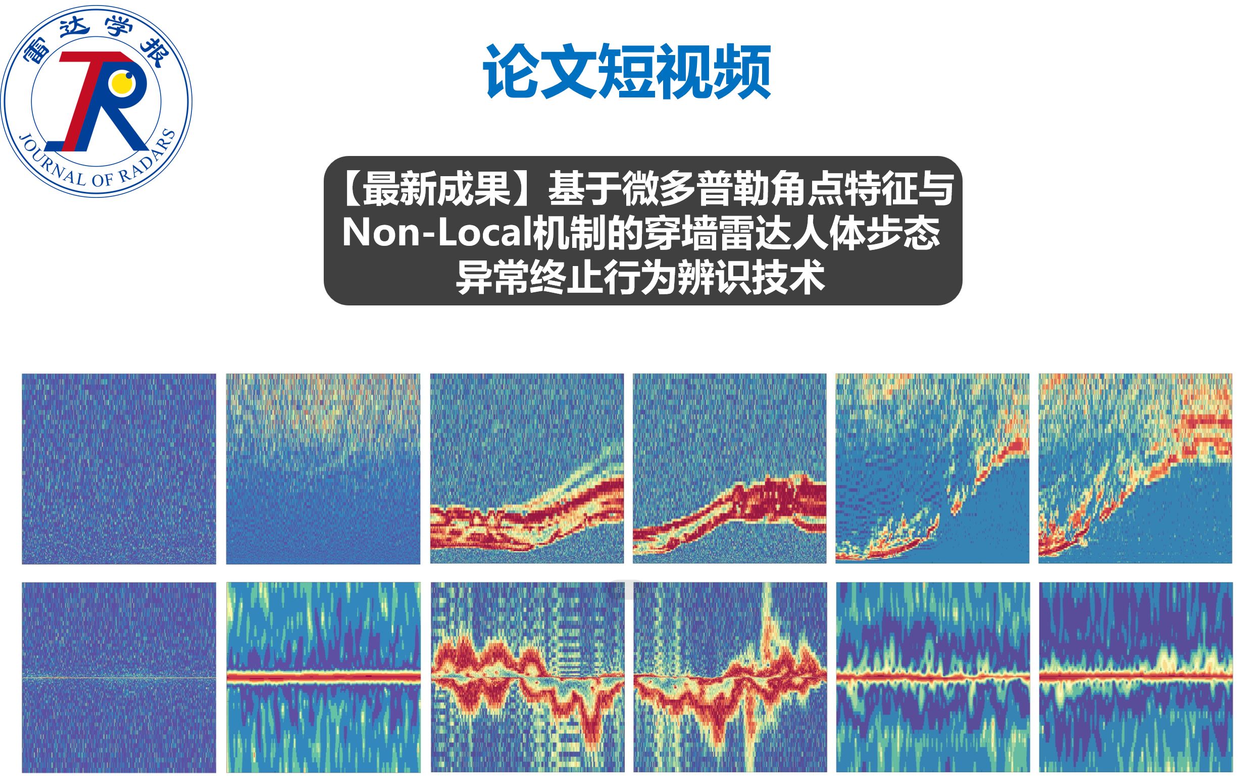 论文短视频 | 基于微多普勒角点特征与NonLocal机制的穿墙雷达人体步态异常终止行为辨识技术哔哩哔哩bilibili