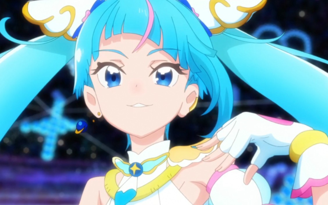 【hanging sky!光之美少女】 天空天使(cure sky)变身画面