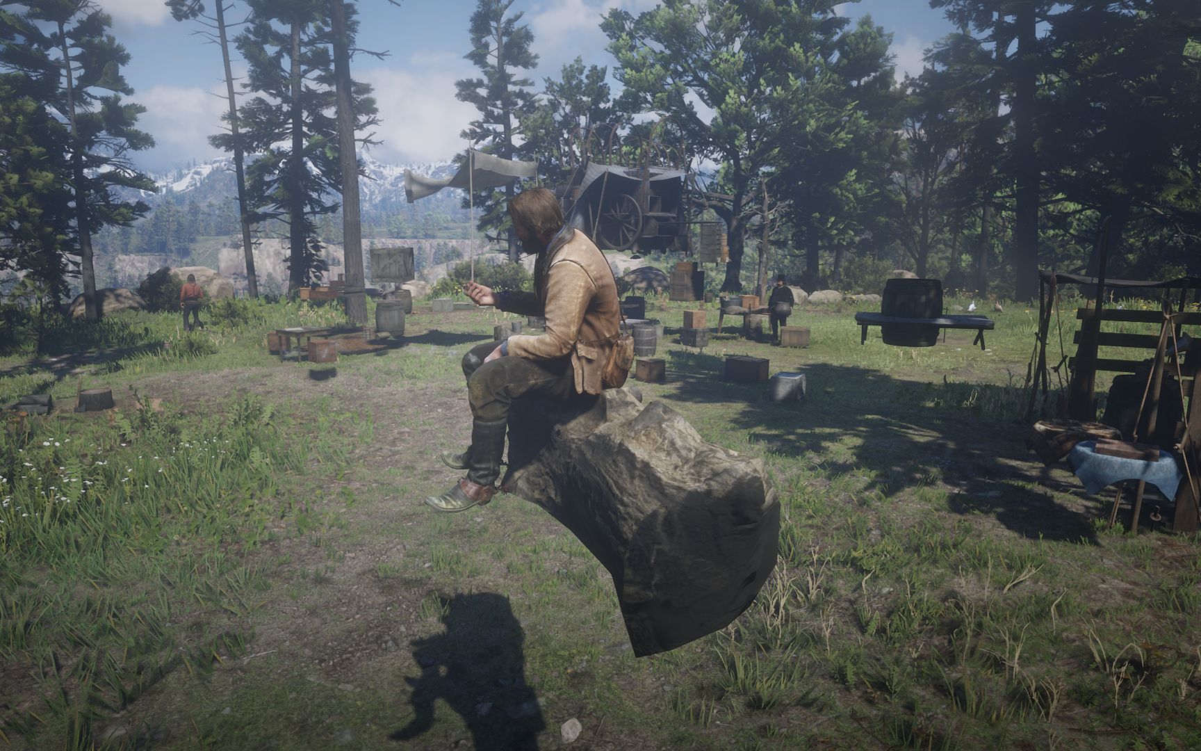 荒野大镖客2亚瑟在马掌望台平凡的一天