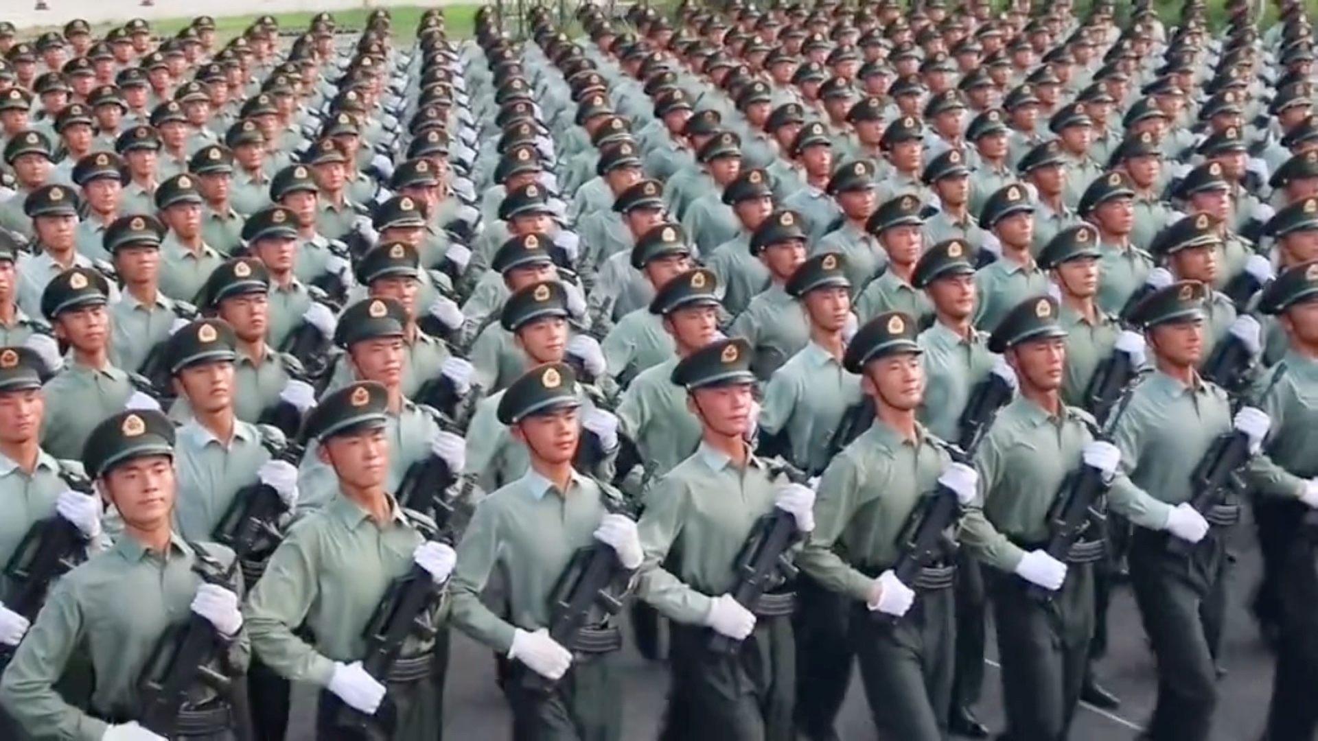 英姿飒爽,中国军人,阅兵训练场