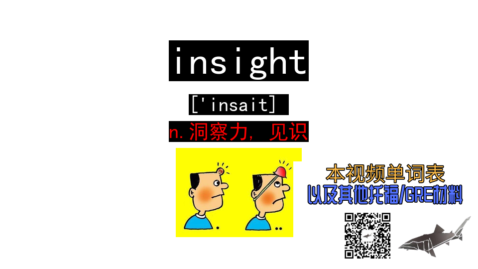 [图]insight n.洞察力, 见识