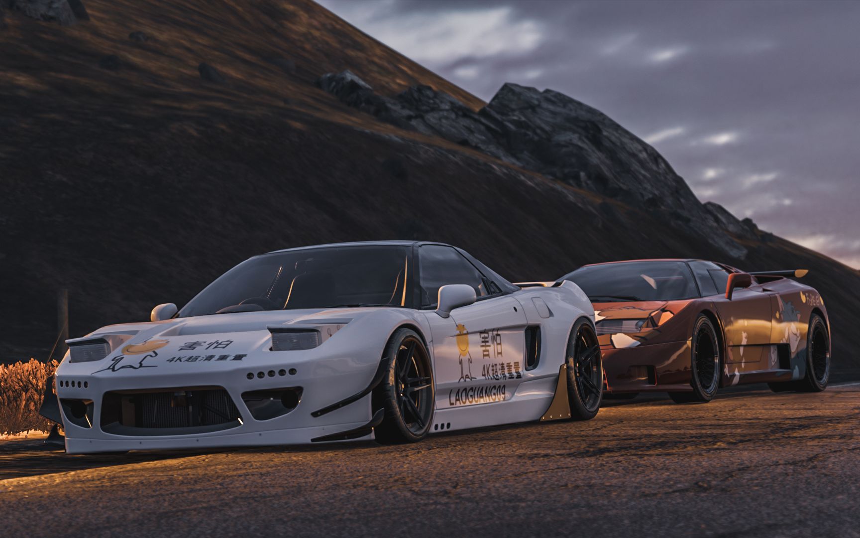 地平线4车辆推荐系列1本田nsx92大战布加迪eb110德温特湖畔冲刺