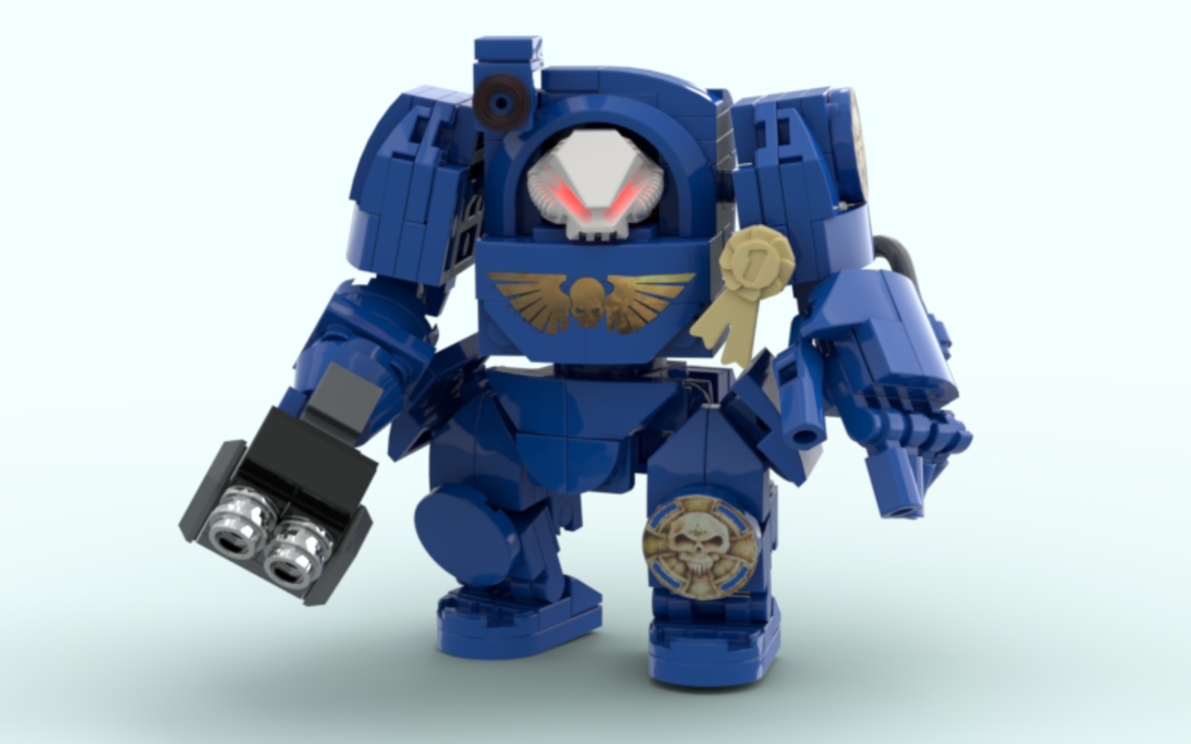 [乐高moc]战锤40k星际战士终结者包括极限战士 绯红之拳 午夜领主三种