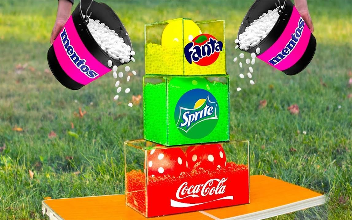 金字塔水族馆,可口可乐vs曼妥思