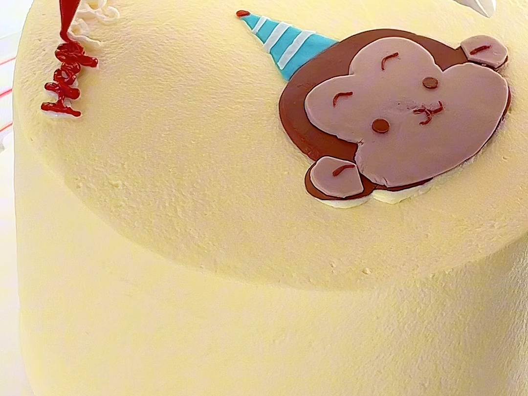 美食日记92|做个小猴子蛋糕,属相蛋糕也很可爱呀.