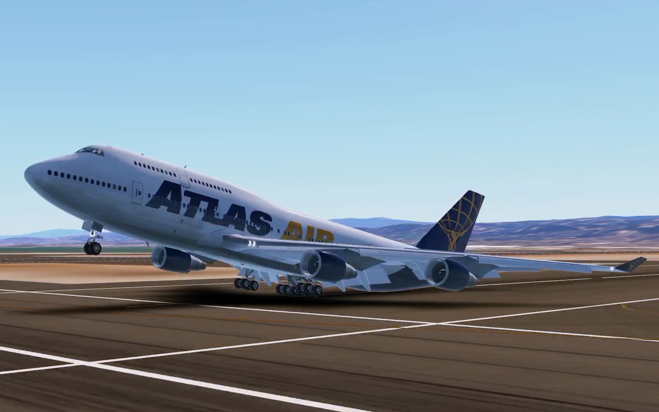 【infiniteflight】如果747着陆时只开襟翼和减速板会怎么样