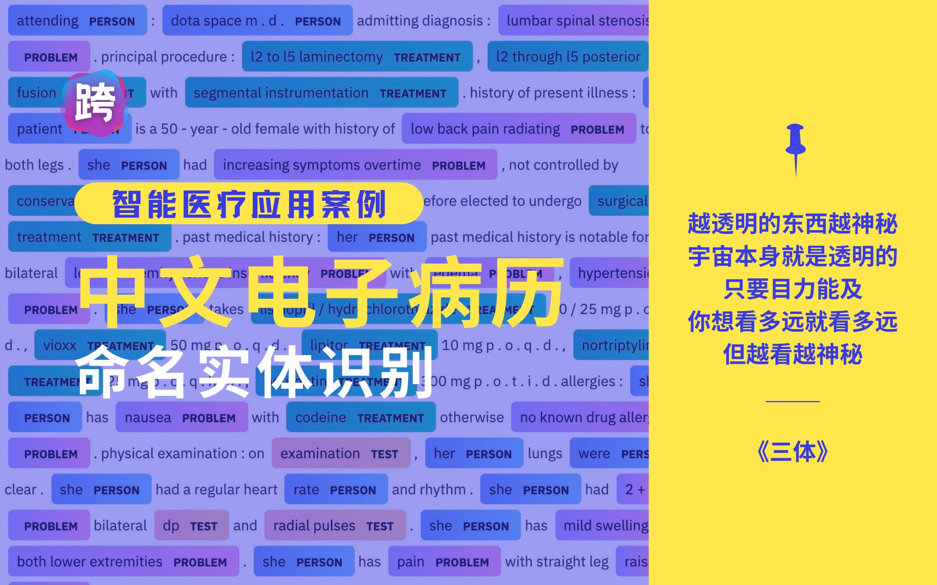 中文电子病历命名实体识别  人工智能垂直领域工程项目案例分享哔哩哔哩bilibili