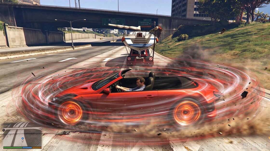 9999999 把汽车的旋转速度改为9999999再去做任务_GTA4_游戏集锦