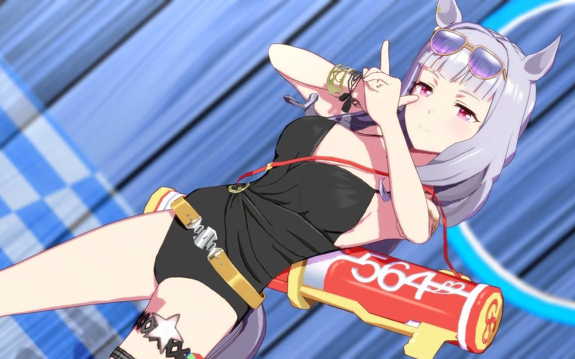 【赛马娘mmd】黄金船 泳装 - ヒアソビ_哔哩哔哩_bilibili