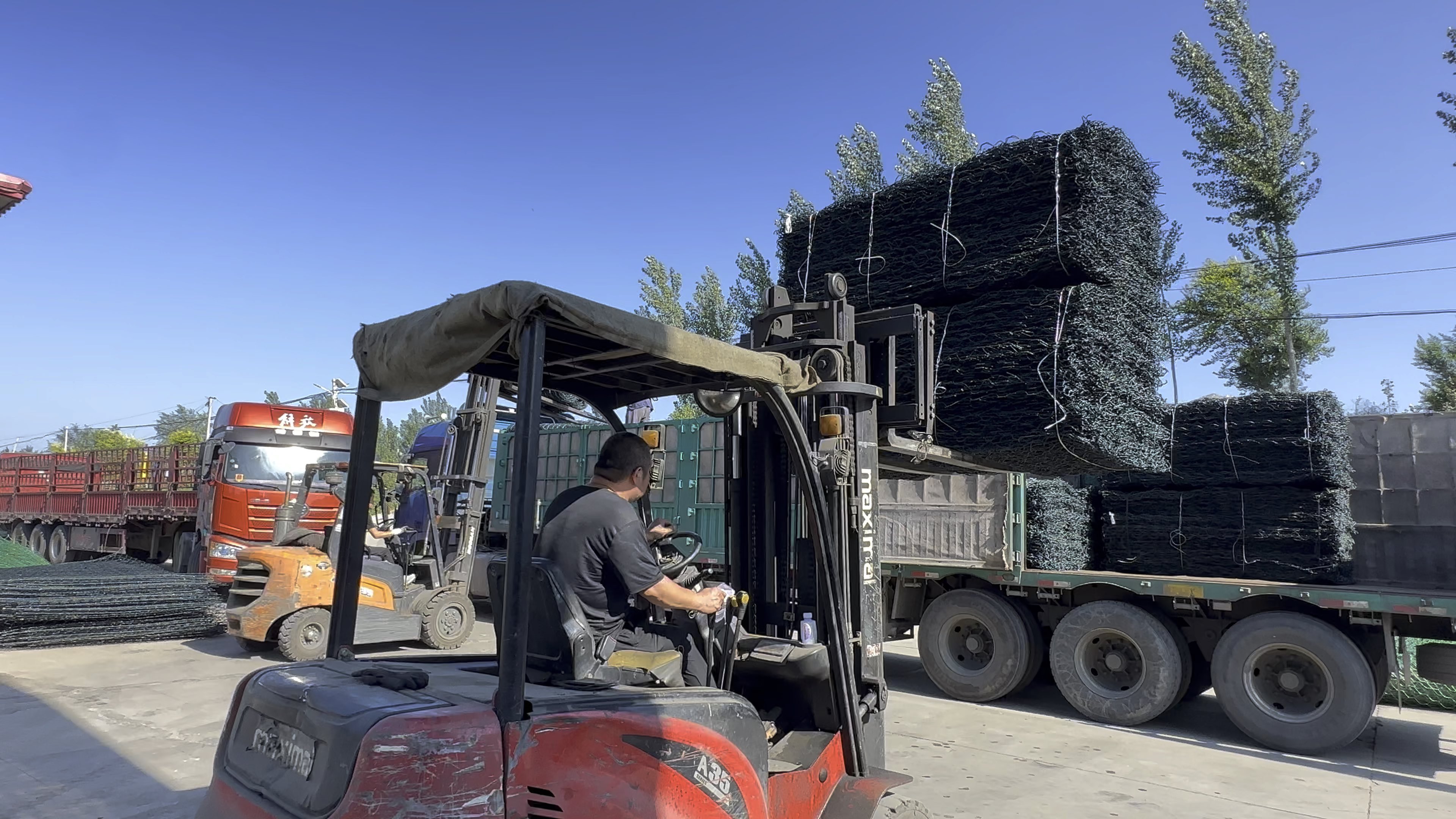 石笼网装车发货