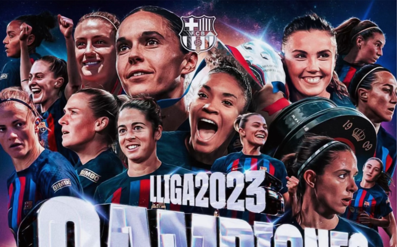 恭喜巴萨男足女足提前夺冠96