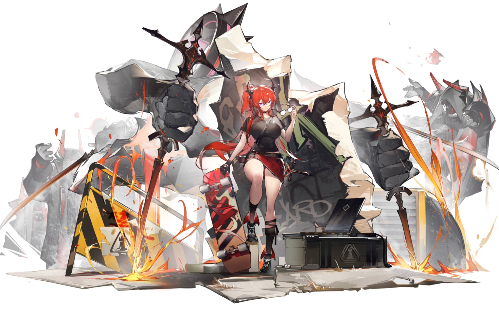【明日方舟】皇帝的利刃与42姐下面的暗黑长刀[滑稽]