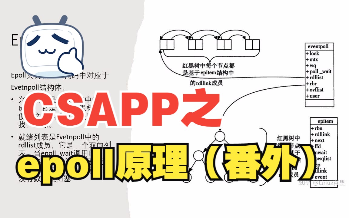 CSAPP 12.2 epoll原理(番外篇2)哔哩哔哩bilibili