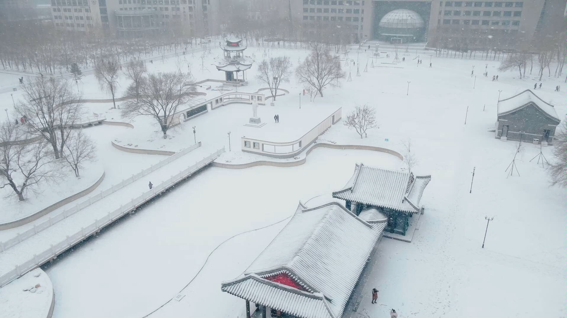 东北农业大学雪景图片