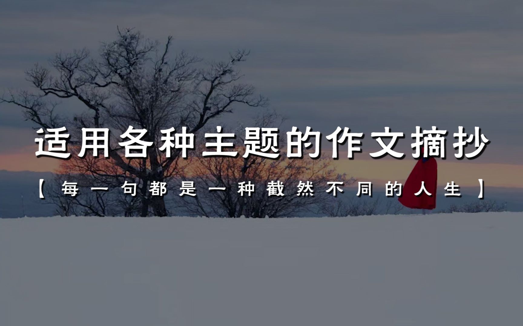 “从卖气球的人那里,每个孩子都牵走了一个心愿.” | 适用各种主题的作文摘抄哔哩哔哩bilibili