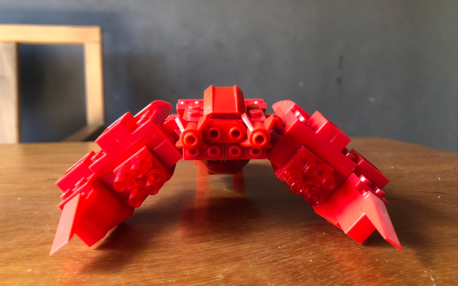 乐高类积木moc龙虾形星际飞船[火焰獠牙]