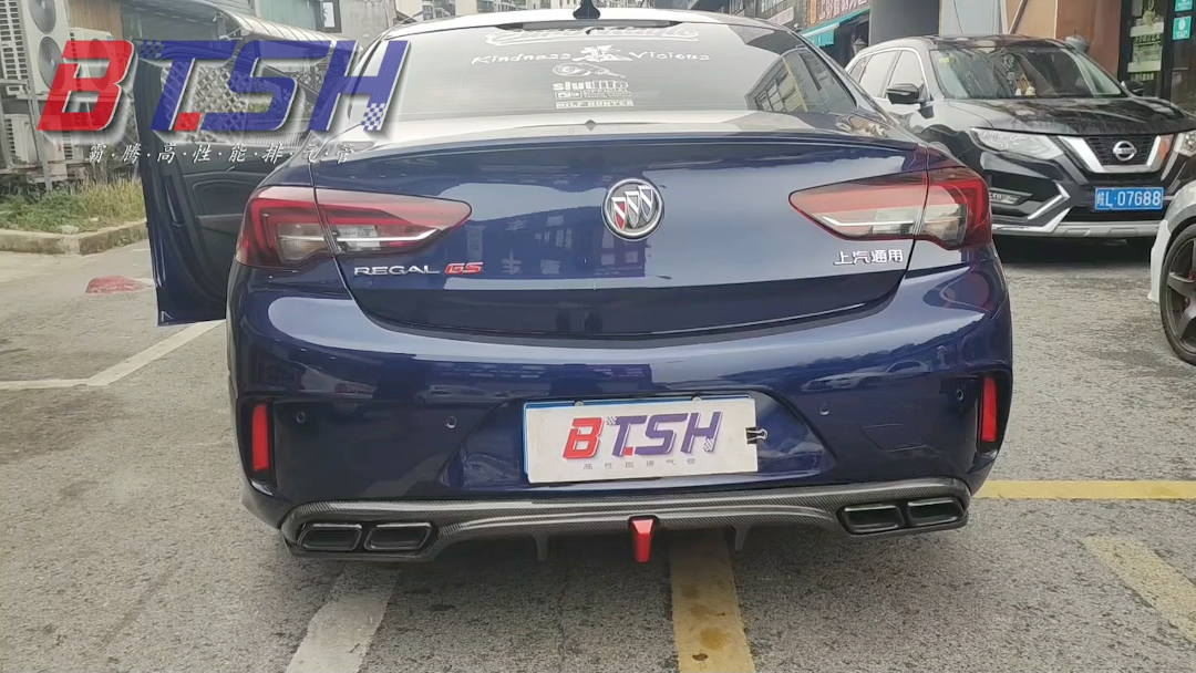 btsh 别克君威gs改装中尾段阀门排气管 君威gs改装排气管 君威gs声浪