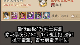 最低面板的17s魂土实测 修吸暴伤 180 17s魂土抱回家 抛弃童薰 青女房童男上位 最低面板狂歌修实测 哔哩哔哩