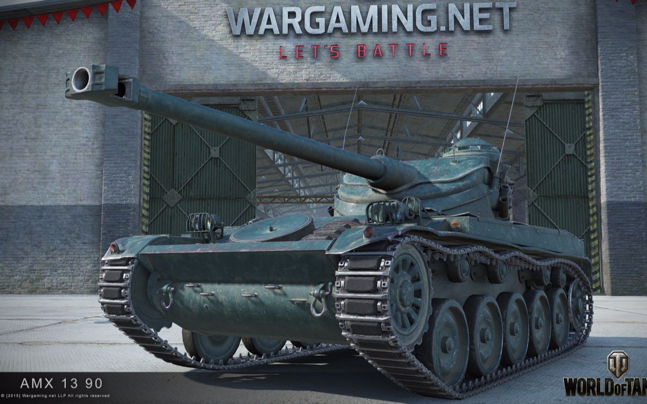 【绯色的坦克世界】输出点灯两开花---amx 13 90