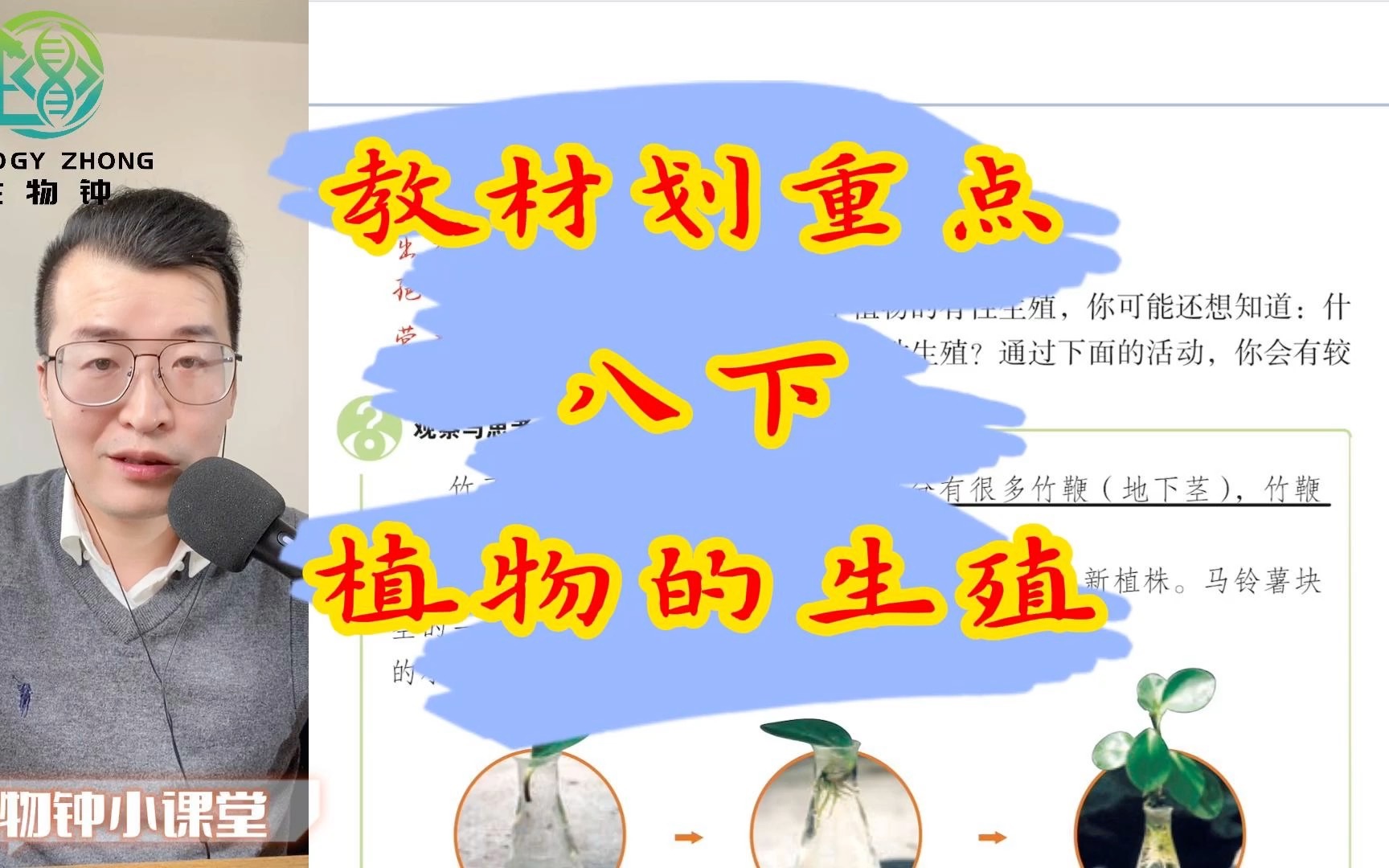 【生物钟】八下 植物的生殖 【教材划重点】哔哩哔哩bilibili